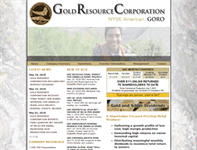 Tablet Screenshot of goldresourcecorp.com